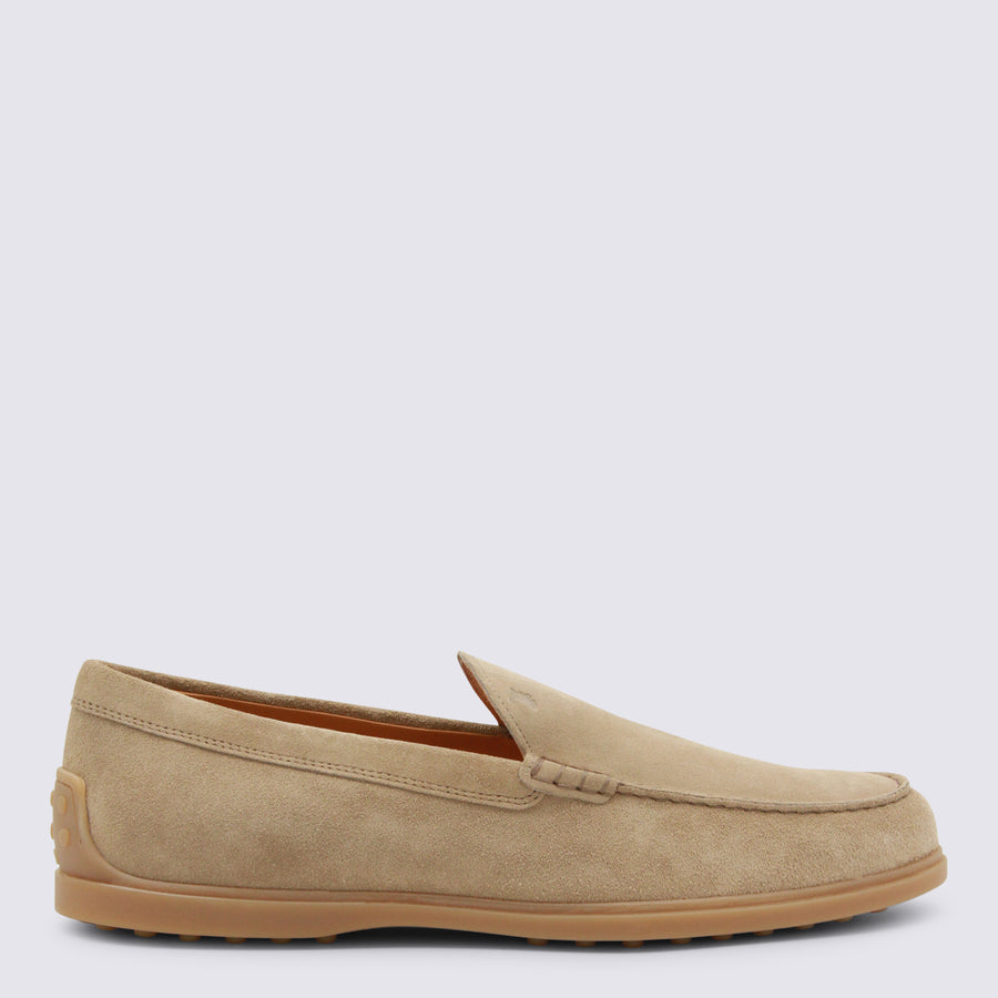 Tod's Suede upper loafer in beige