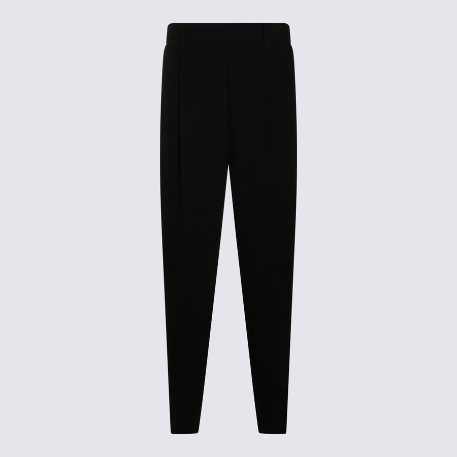 Toteme 100% Viscose trousers in black