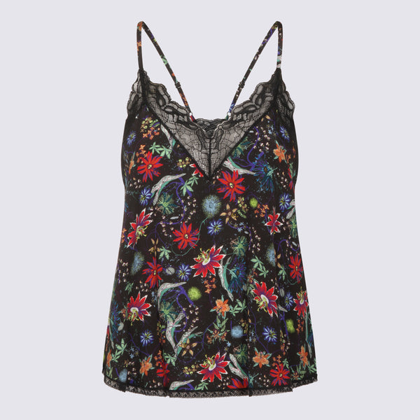 Zadig & Voltaire 100% Viscose tank top in black
