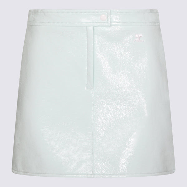 Courreges 89% Polyamide skirt in white
