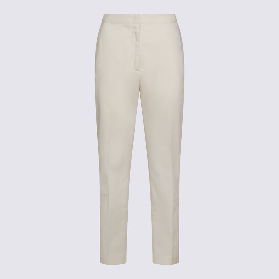 Fabiana Filippi 97% Cotton trousers in beige