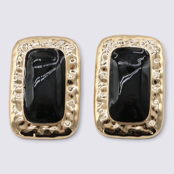 Self-Portrait 98% Enamel earrings in gold