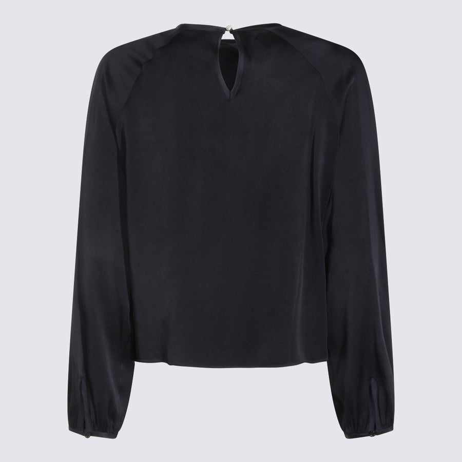 Fabiana Filippi 54% Viscose blouse in navy