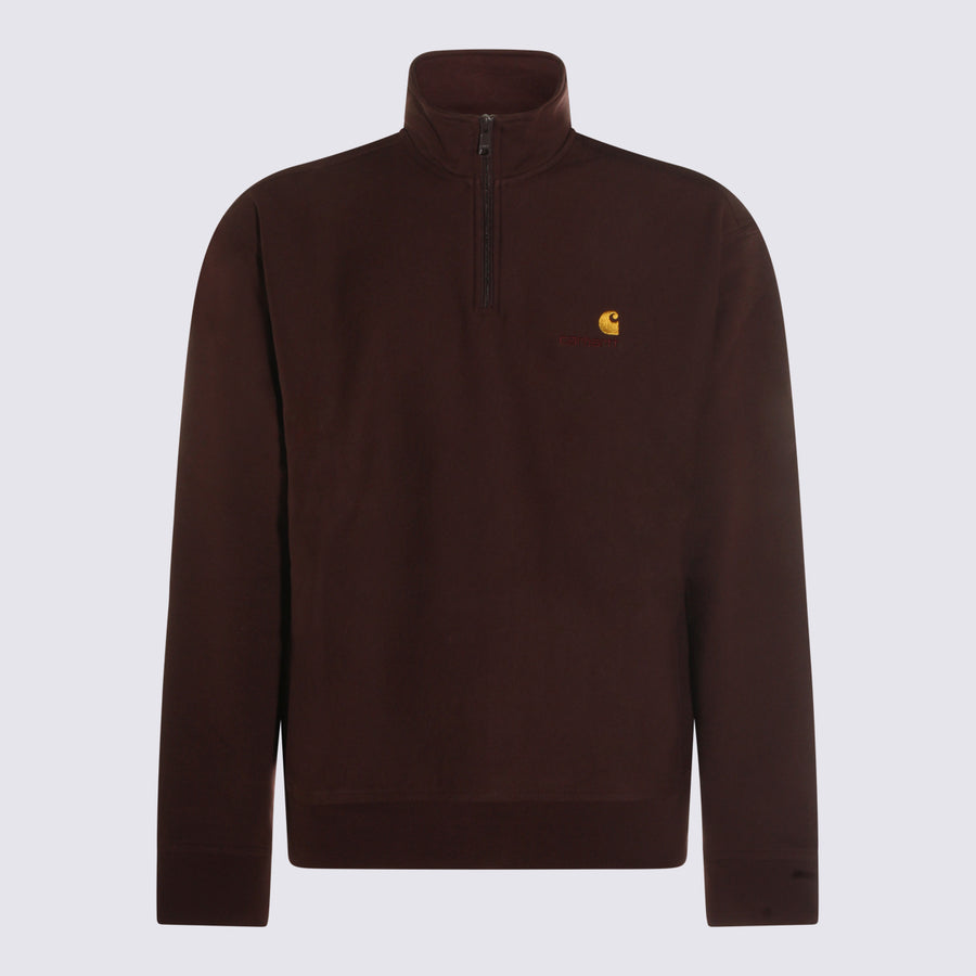 Carhartt Wip 80% CO 20% PL sweater in brown
