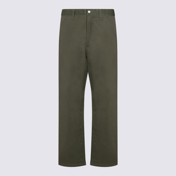 Carhartt Wip 65% polyester trousers in green
