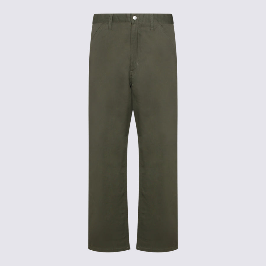 Carhartt Wip 65% polyester trousers in green