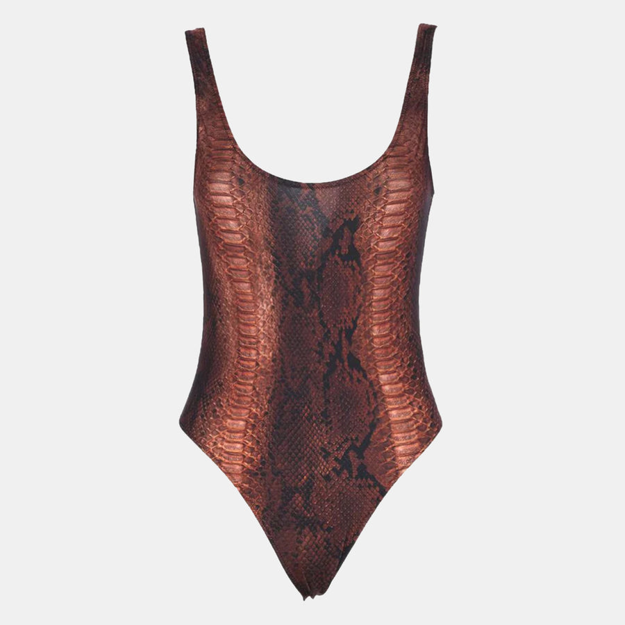 Jean Paul Gaultier 83% Polyamide swimsuit in brown