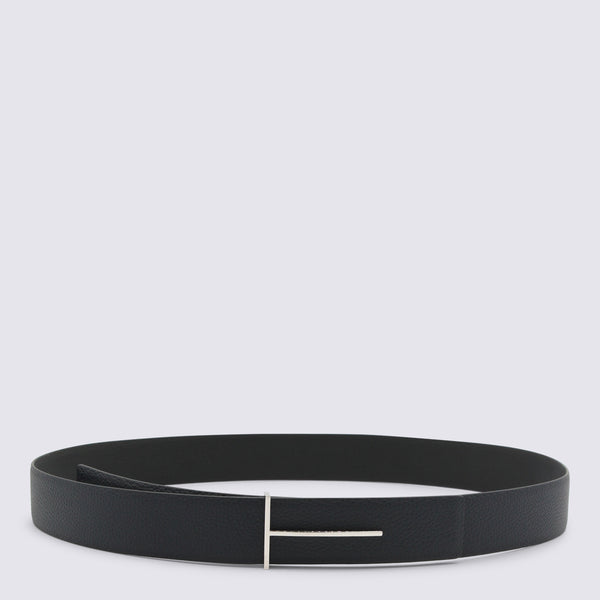 Tom Ford Leather belt in navy