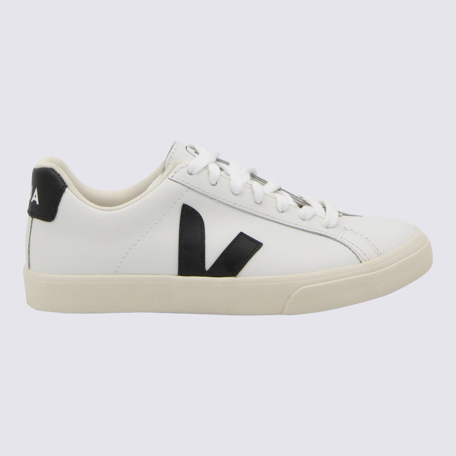 Veja Leather upper sneaker in white