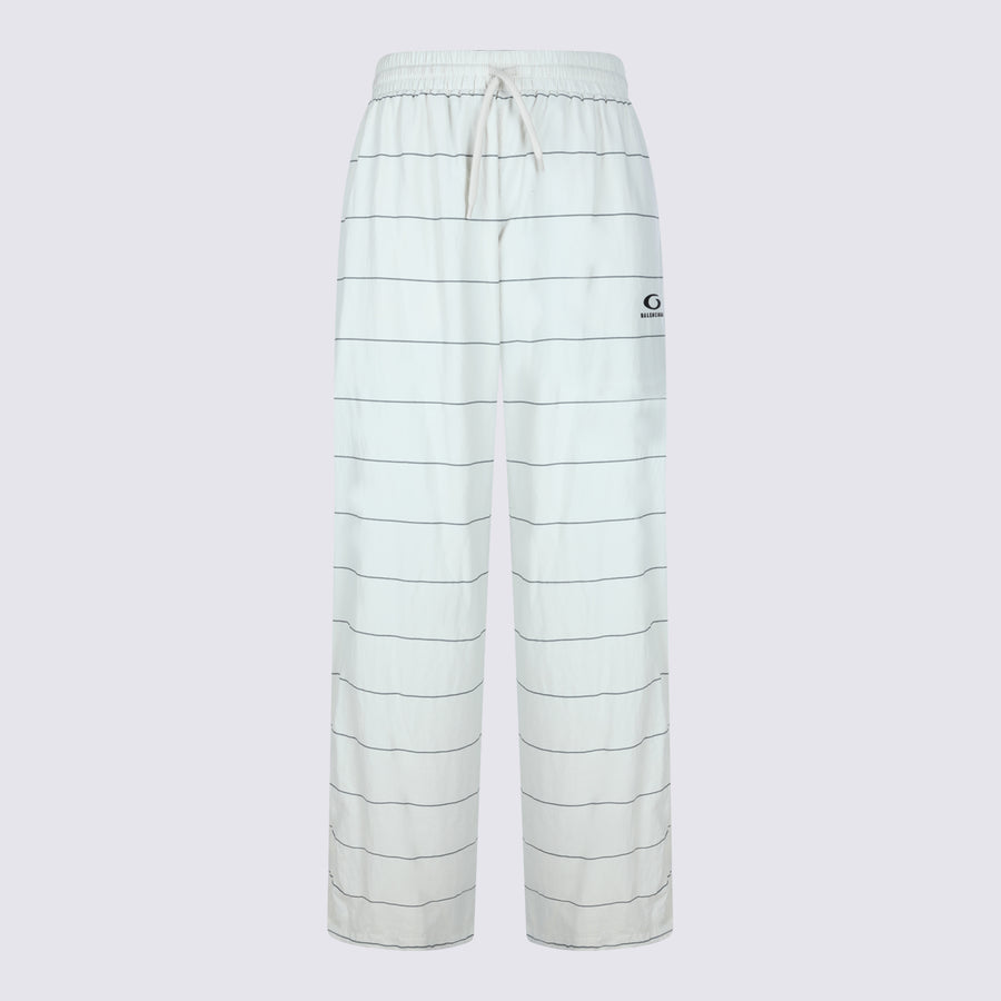 Balenciaga 100% PA trousers in white