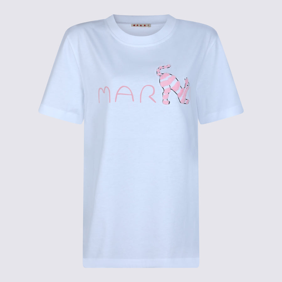 Marni 100% Cotton t-shirt in white