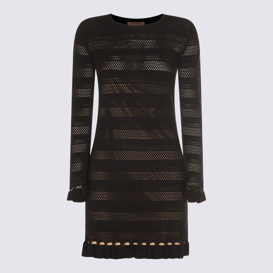 Twin-Set 65% Viscose dress in black