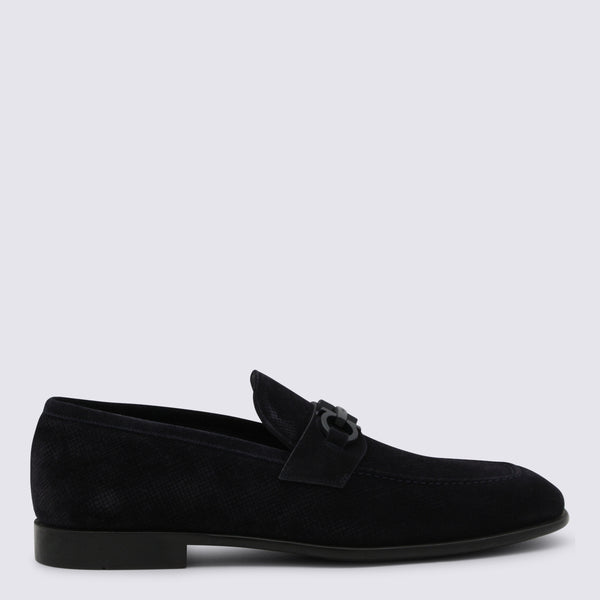 Ferragamo Suede upper loafer in navy
