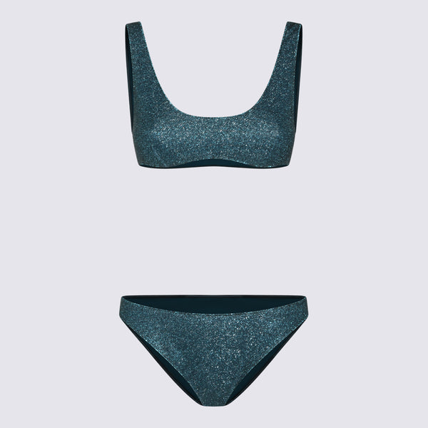Oseree 64% Nylon bikini in teal