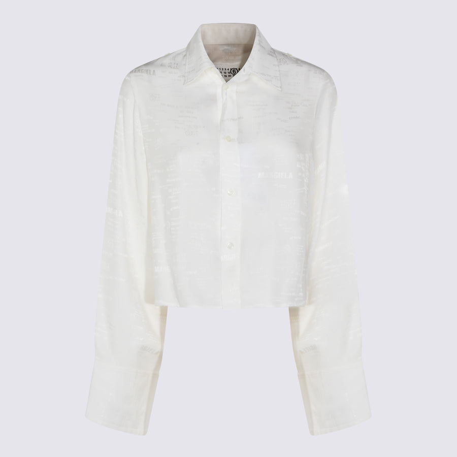 MM6 Maison Margiela 48% Acetate shirt in white