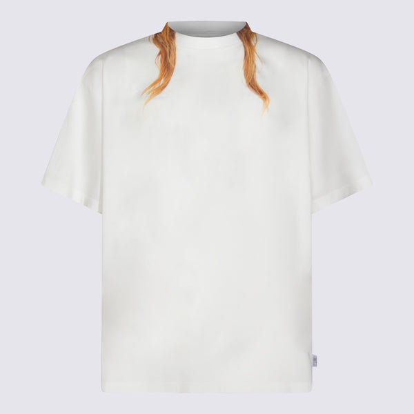 MM6 Maison Margiela 100% Cotton t-shirt in white