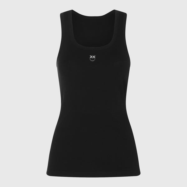Pinko 97% CO 3% EA tank top in black