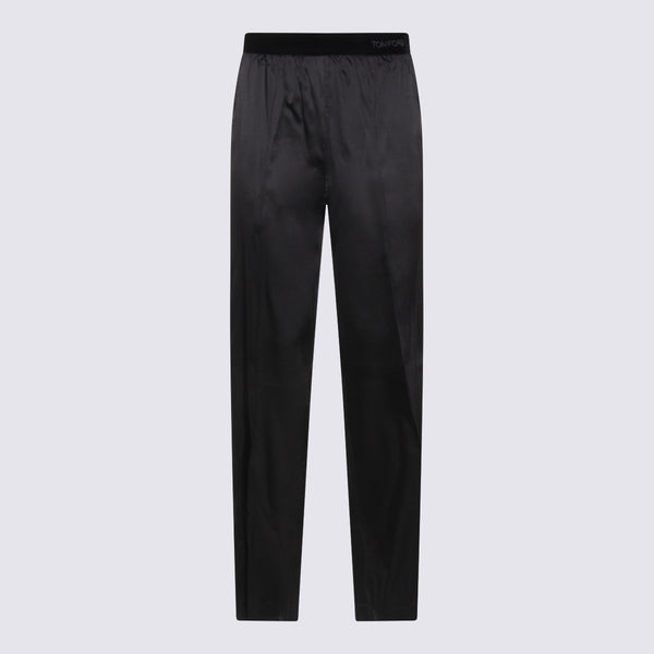 Tom Ford 94% Silk trousers in black