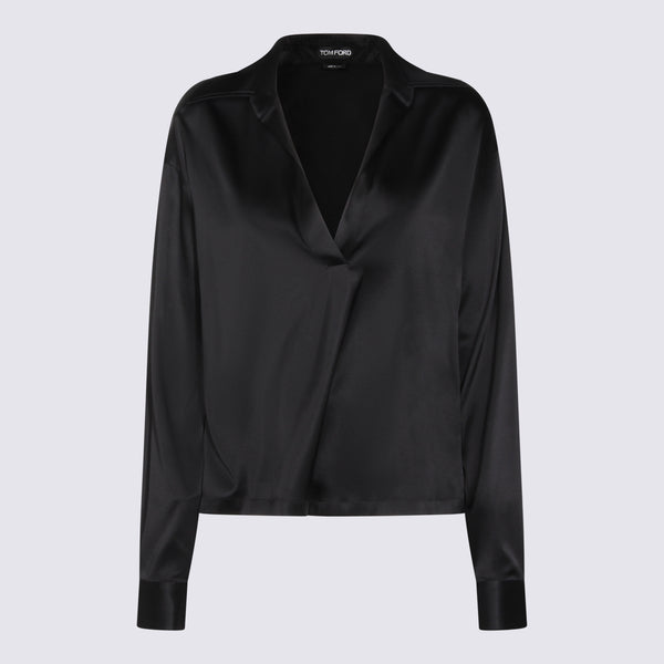Tom Ford 94% Silk blouse in black