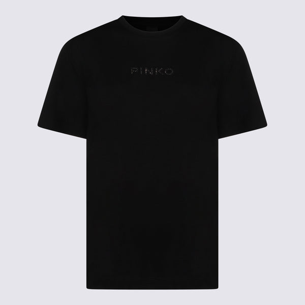 Pinko 100% Cotton t-shirt in black