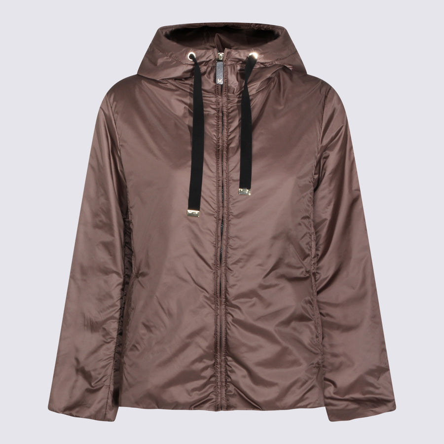Max Mara The Cube 100% Polyamide down jacket in brown