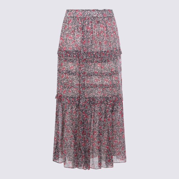 Marant Etoile Cotton skirt in red