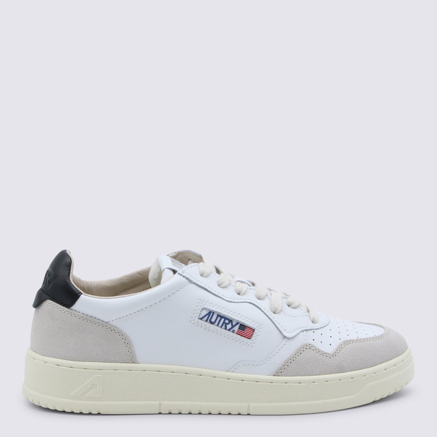Autry Leather and suede upper sneaker in white