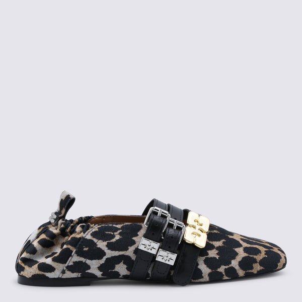 Ganni 61% CO flat in beige