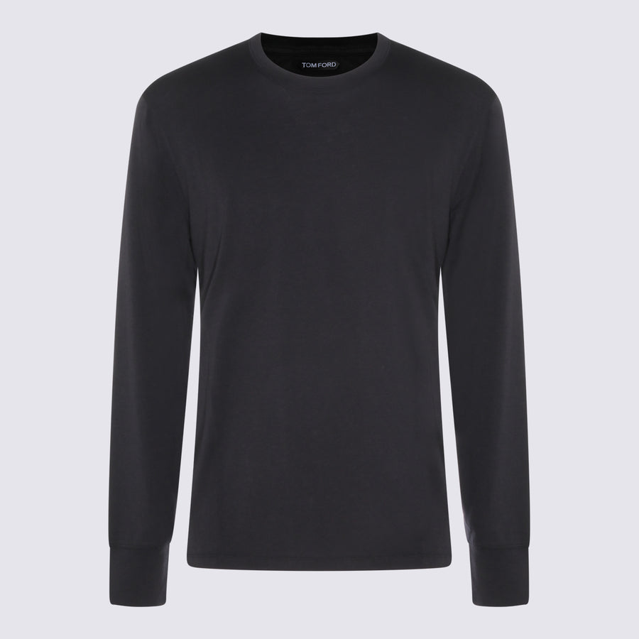 Tom Ford 67% Lyocell t-shirt in black