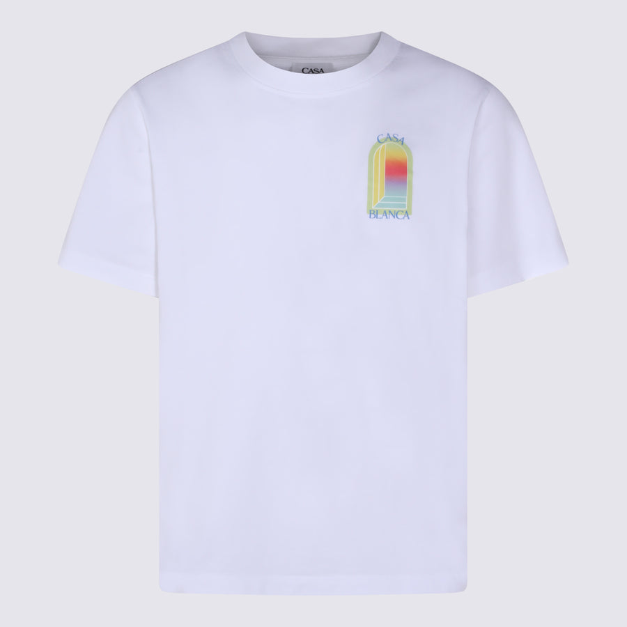 Casablanca 100% Cotton t-shirt in white