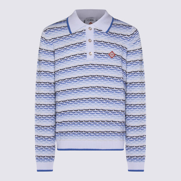 Casablanca 100% Cotton polo in blue