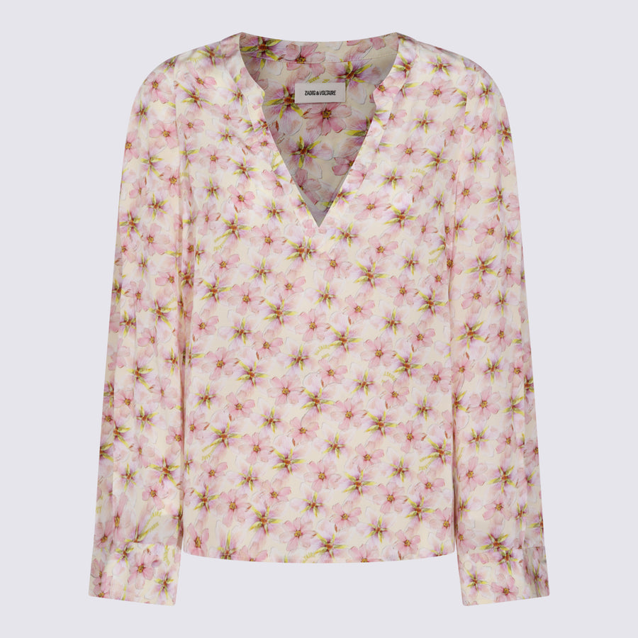 Zadig & Voltaire 100% viscose blouse in pink