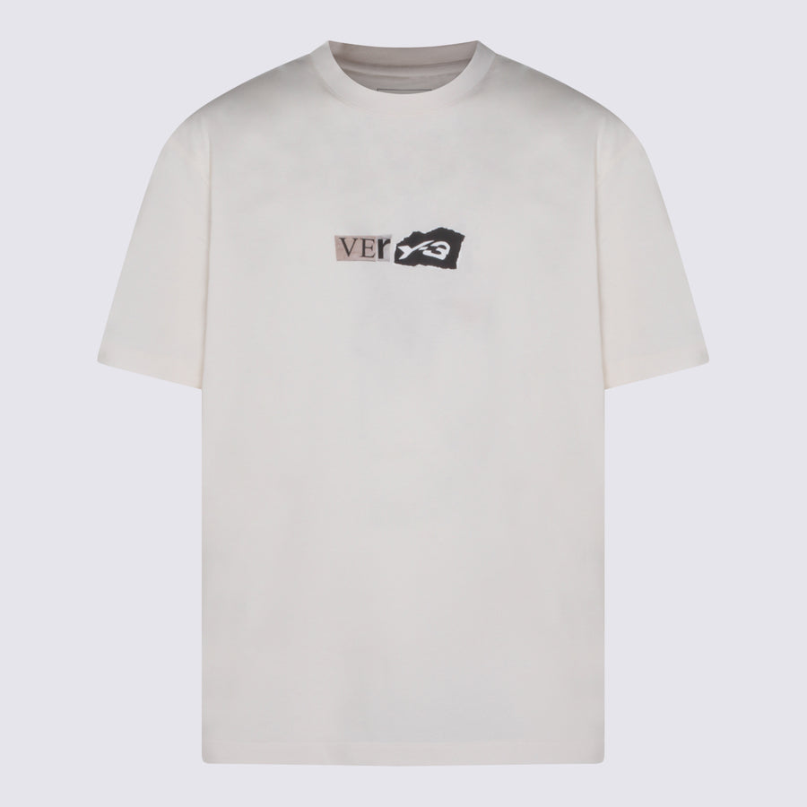 Y-3 100% Cotton t-shirt in white