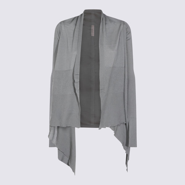 Rick Owens 100% Wool cardigan in gray