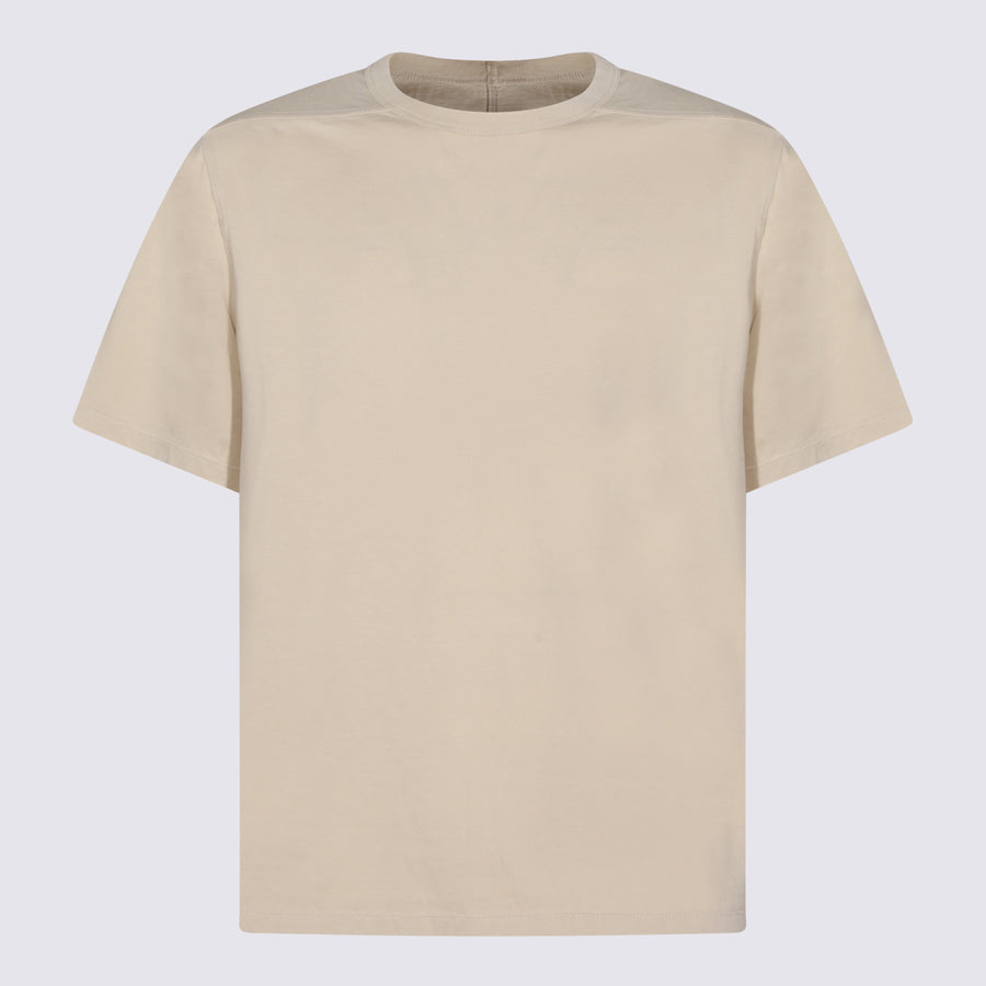 Rick Owens 100% Cotton t-shirt in beige