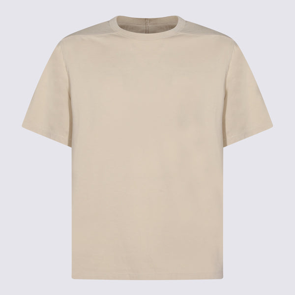 Rick Owens 100% Cotton t-shirt in beige