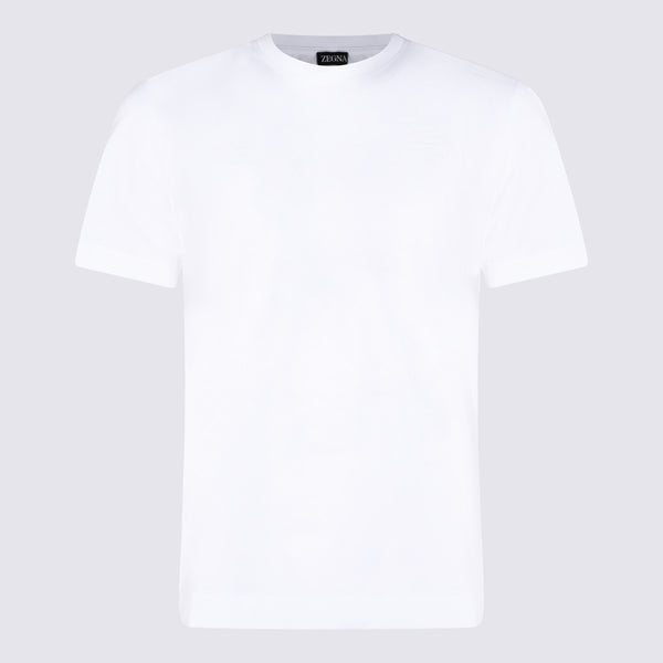Zegna 100% Cotton t-shirt in white