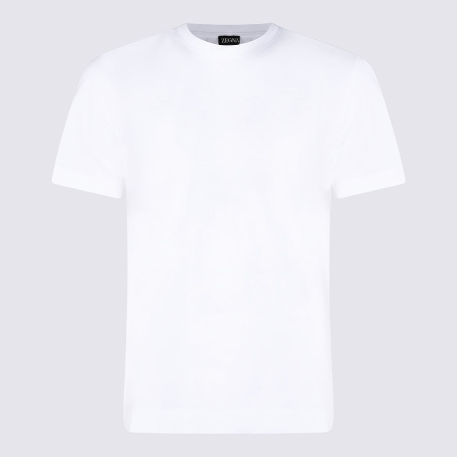 Zegna 100% Cotton t-shirt in white
