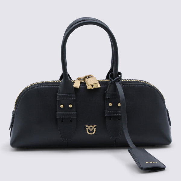 Pinko Leather shoulder bag in black