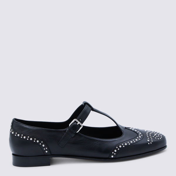 Church'S Leather flat in black