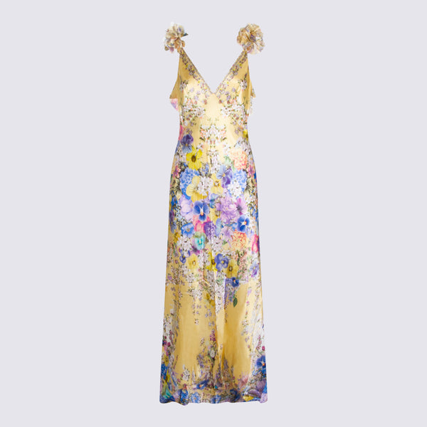 Camilla 82% Polyamide dress in yellow