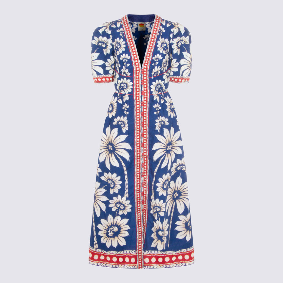 Farm Rio 100% Cotton dress in navy