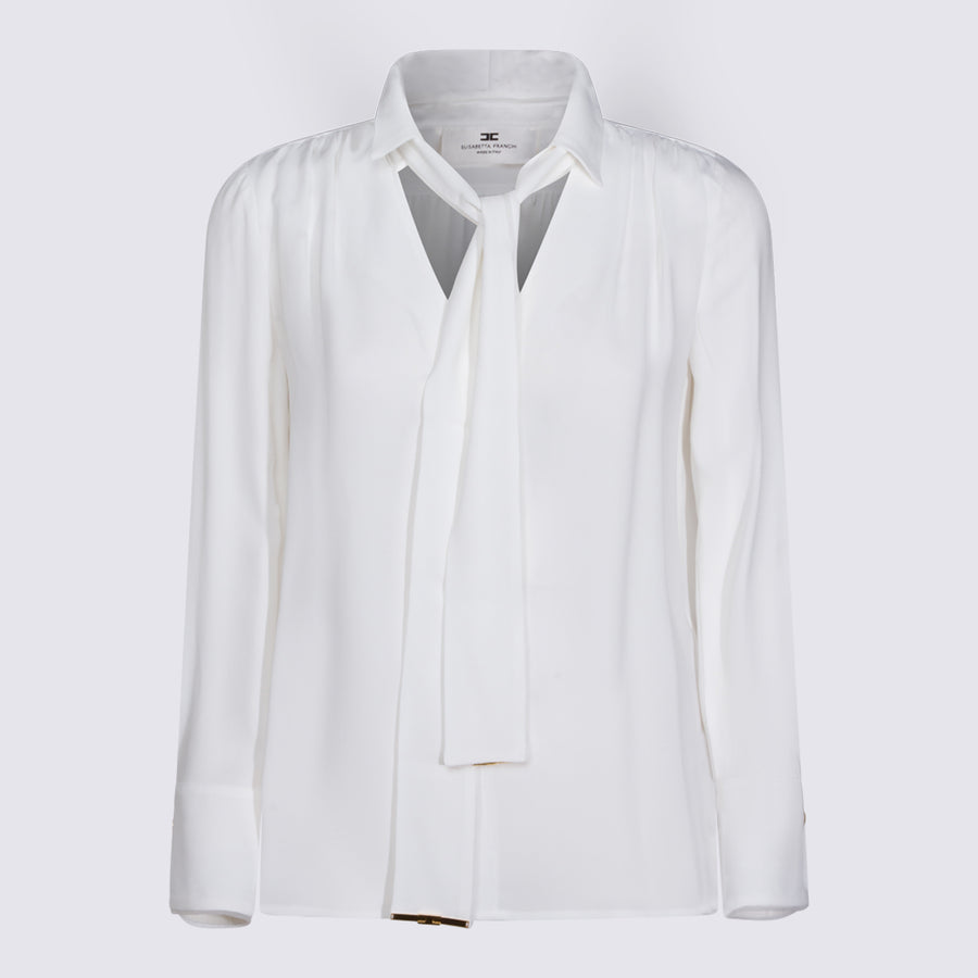 Elisabetta Franchi 100% Viscose shirt in white