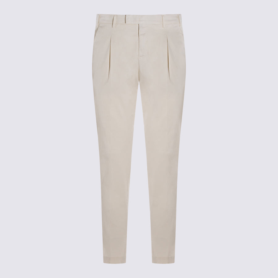 Pt Torino 62% Lyocell trousers in beige