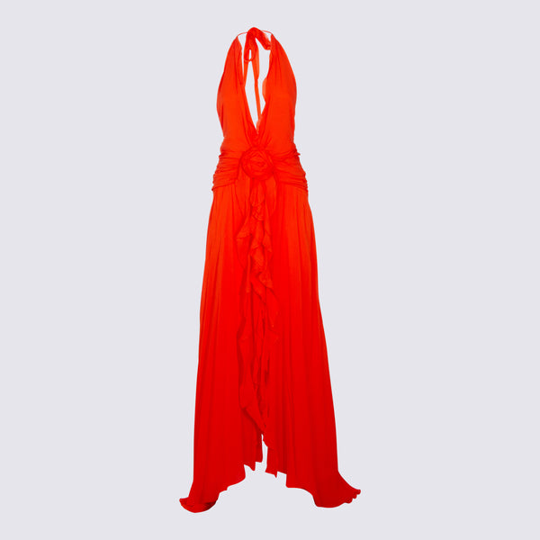 Blumarine 100% Viscose dress in red