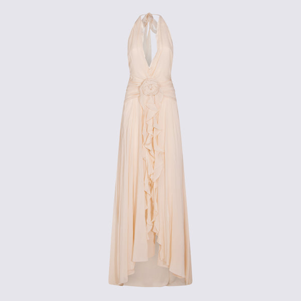 Blumarine 100% Viscose dress in beige