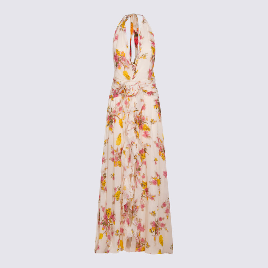 Blumarine 100% Viscose dress in beige