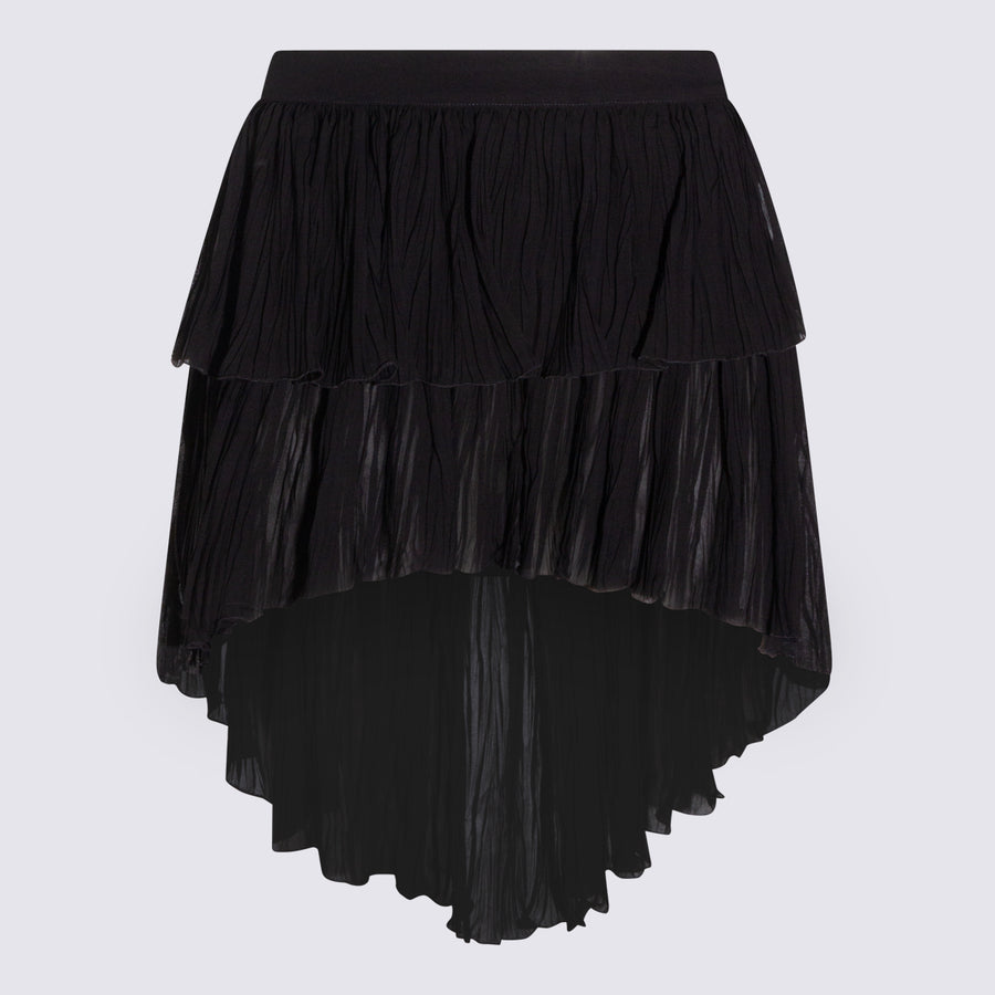 Blumarine 100% Viscose skirt in black