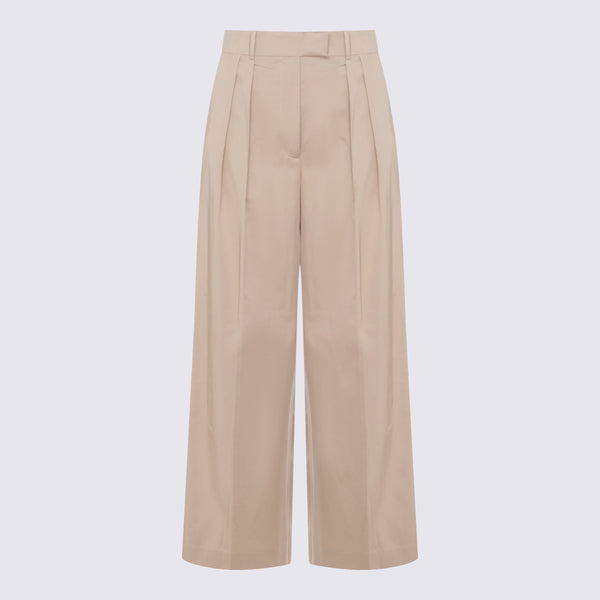 Anine Bing 96% cotton trousers in beige