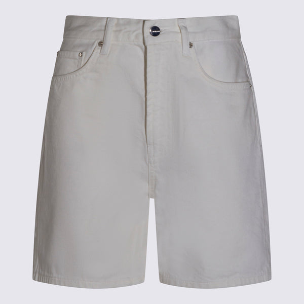 Anine Bing 100% Cotton bermuda shorts in ecru